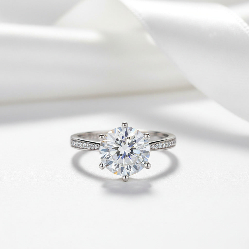 3.0 Ct Pink Diamond Engagement Ring-Black Diamonds New York