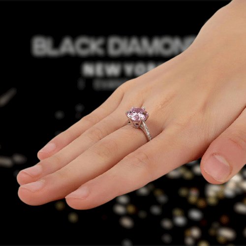 3 Carat Created Diamond Wedding/Engagement Ring - Black Diamonds New York