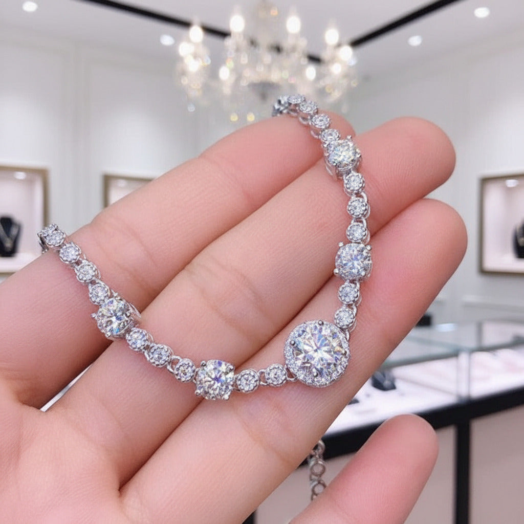 3.0 Ct Round Diamond Option Bracelet-Black Diamonds New York
