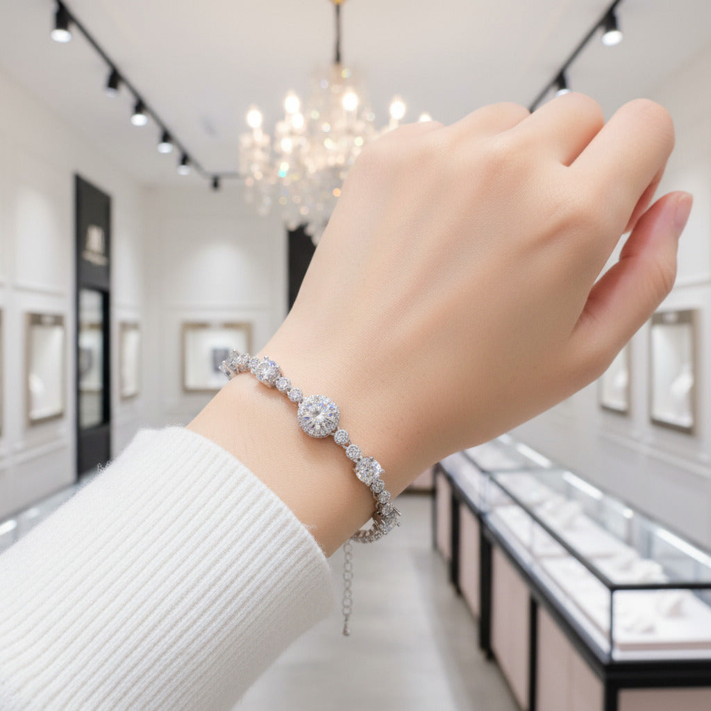 3.0 Ct Round Diamond Option Bracelet-Black Diamonds New York