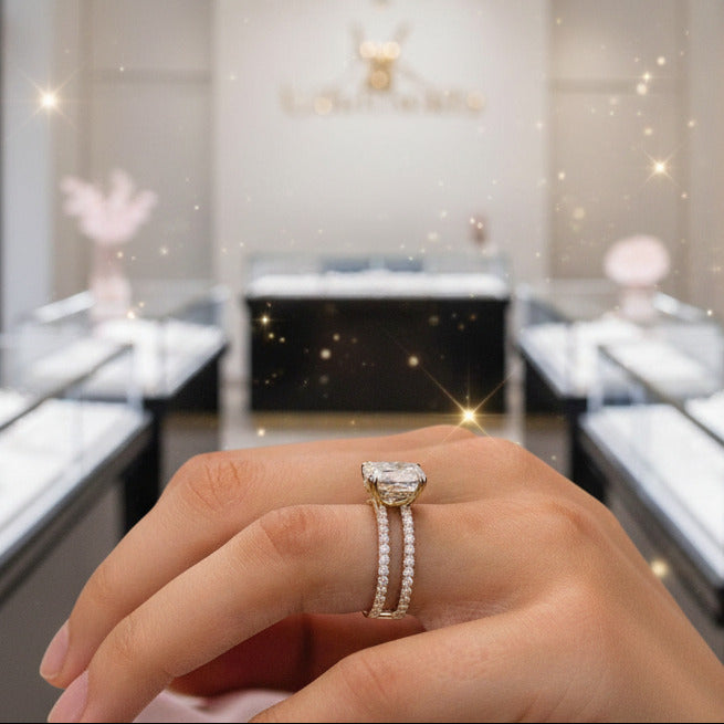 3.5 Carat Cushion Cut Engagement Ring-Black Diamonds New York