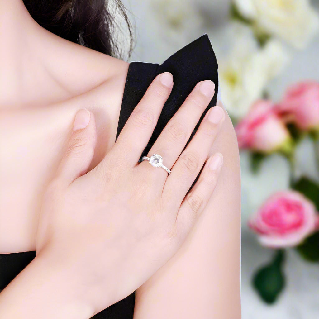 3.0ct Diamond 925 Sterling Silver Wedding Ring-Black Diamonds New York