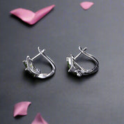 3.11 Ctw Chrome Diopside Gemstone Stud Earrings-Black Diamonds New York