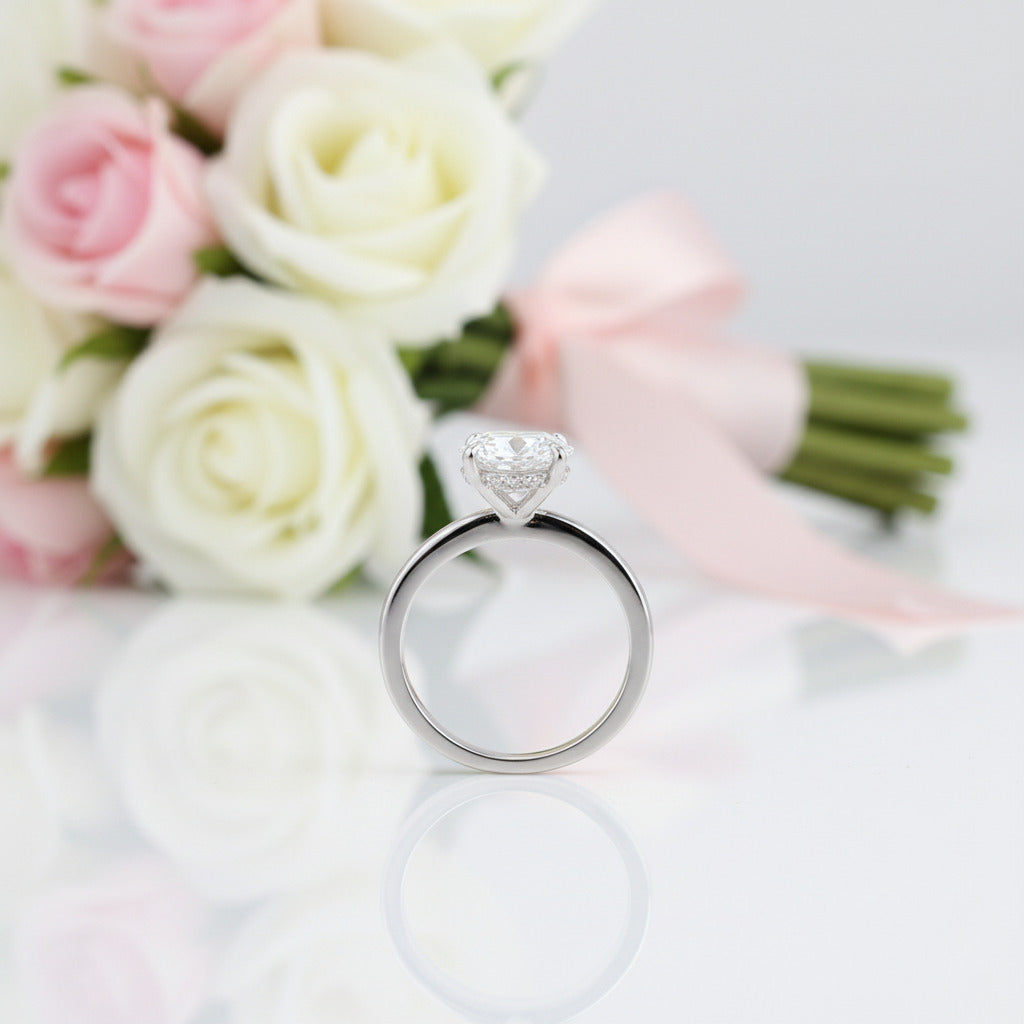 3.5ct Oval Cut Wedding Set-Black Diamonds New York