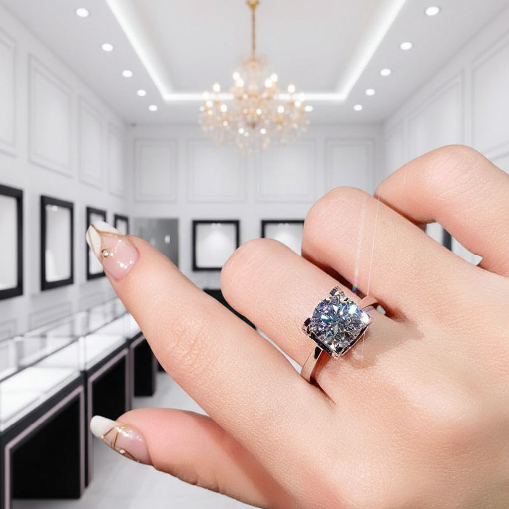 3ct Classic Diamond Option Wedding Ring-Black Diamonds New York