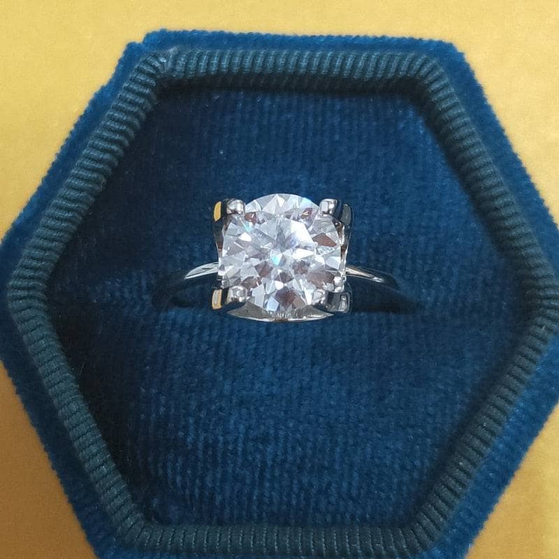 3ct Classic Moissanite Diamond Wedding Ring-Black Diamonds New York