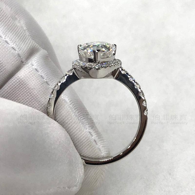 3CT EVN™ Diamond Ring Pear Cut Romantic-Black Diamonds New York