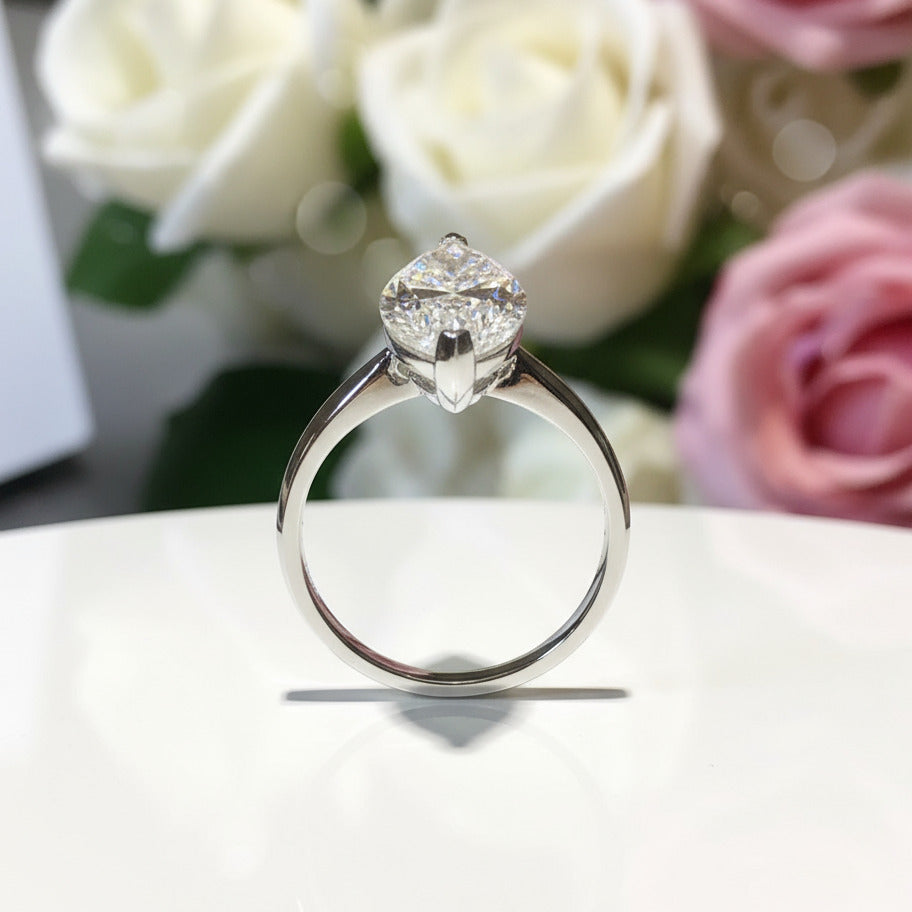 3ct Marquise Cut Diamond Engagement Ring-Black Diamonds New York