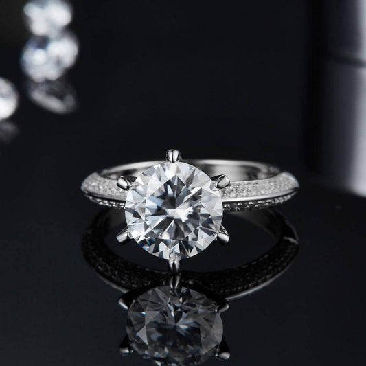 3ct Diamond Ring Engagement Ring-Black Diamonds New York