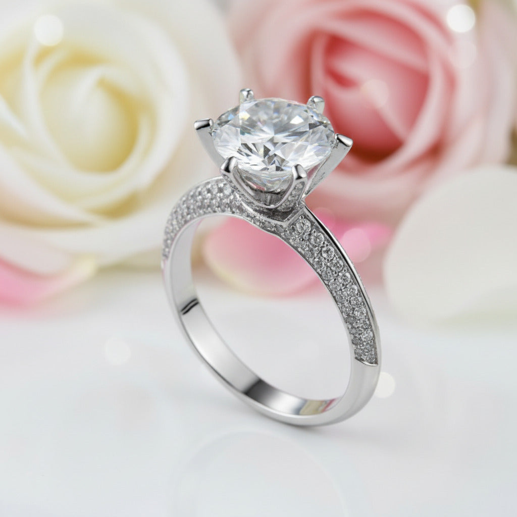 3ct Diamond Ring Engagement Ring-Black Diamonds New York