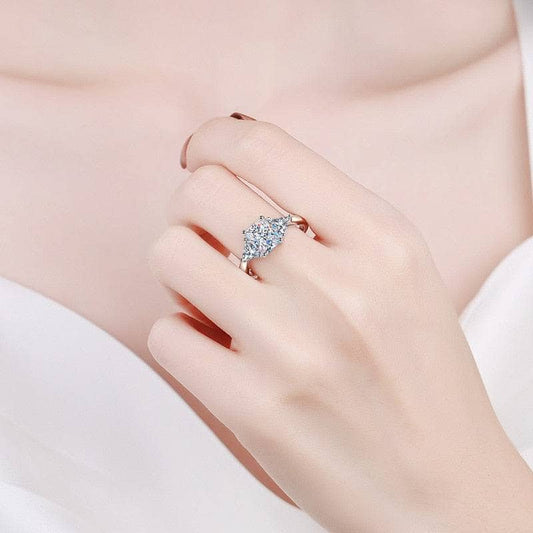 3ct Radiant Cut Diamond Engagement Ring-Black Diamonds New York