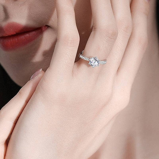 3ct Round Brilliant Diamond Solitaire Engagement Ring-Black Diamonds New York