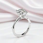 3ct Four Prong Diamond Ring-Black Diamonds New York