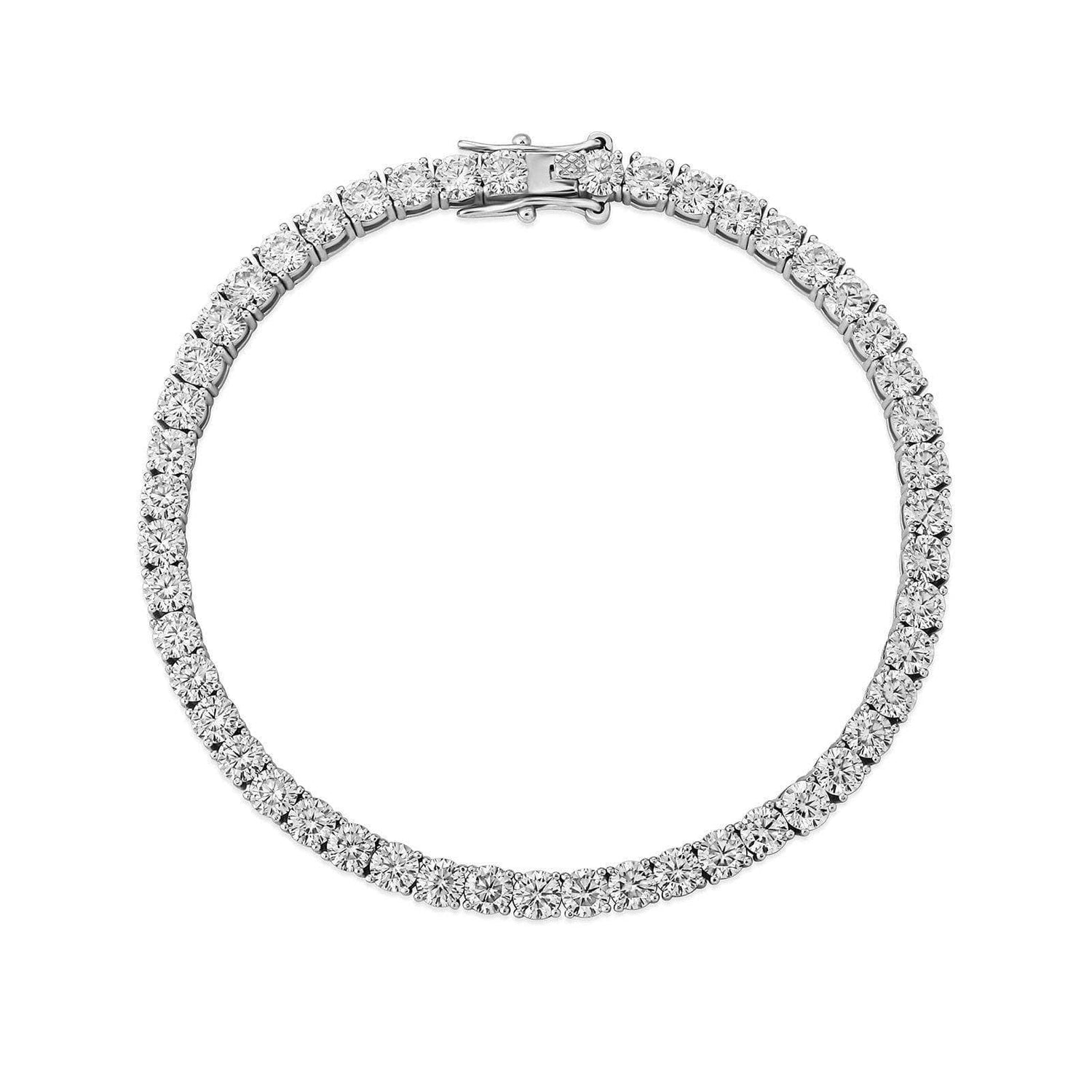 3MM-5MM Moissanite Diamond Bracelet - Black Diamonds New York