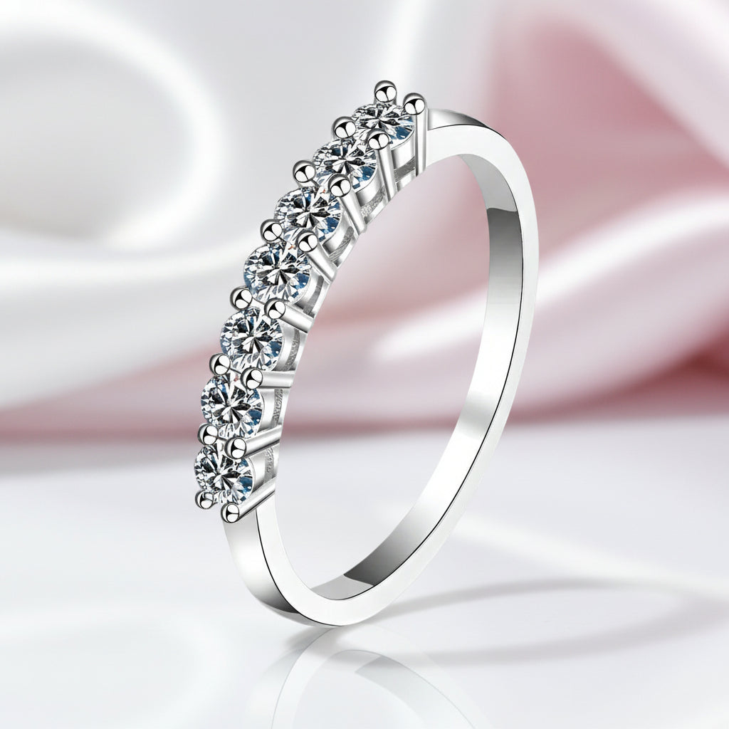 3mm Half Eternity Diamond Option Wedding Ring-Black Diamonds New York