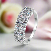 3mm Half Eternity Diamond Wedding Ring-Black Diamonds New York