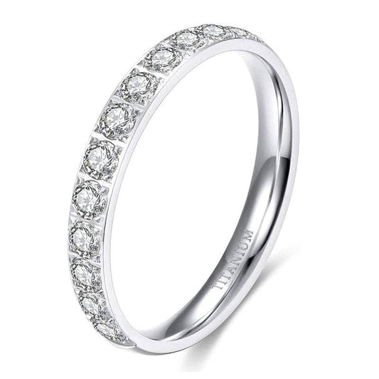 3mm Half Eternity Created Diamond Statement Titanium Wedding Band-Black Diamonds New York