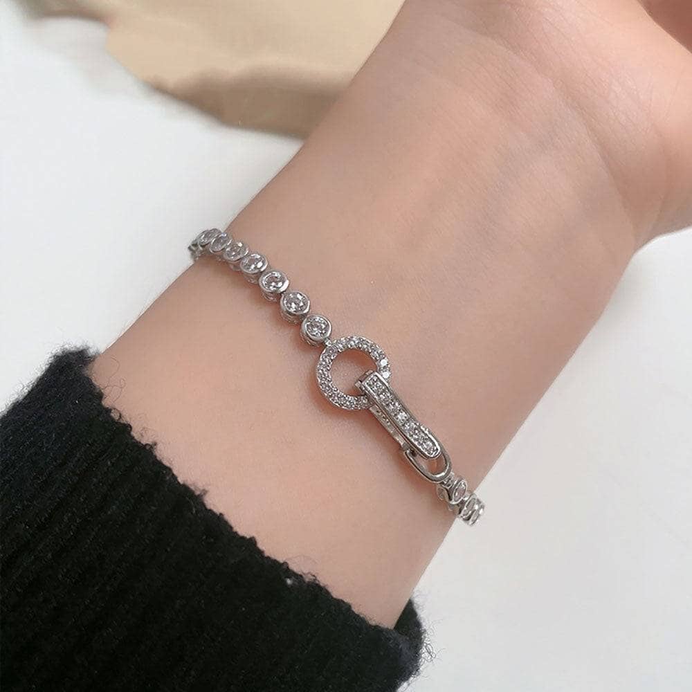 3mm Round Created Created Diamond Option Bracelet CAN NOT BE FOUND-Black Diamonds New York