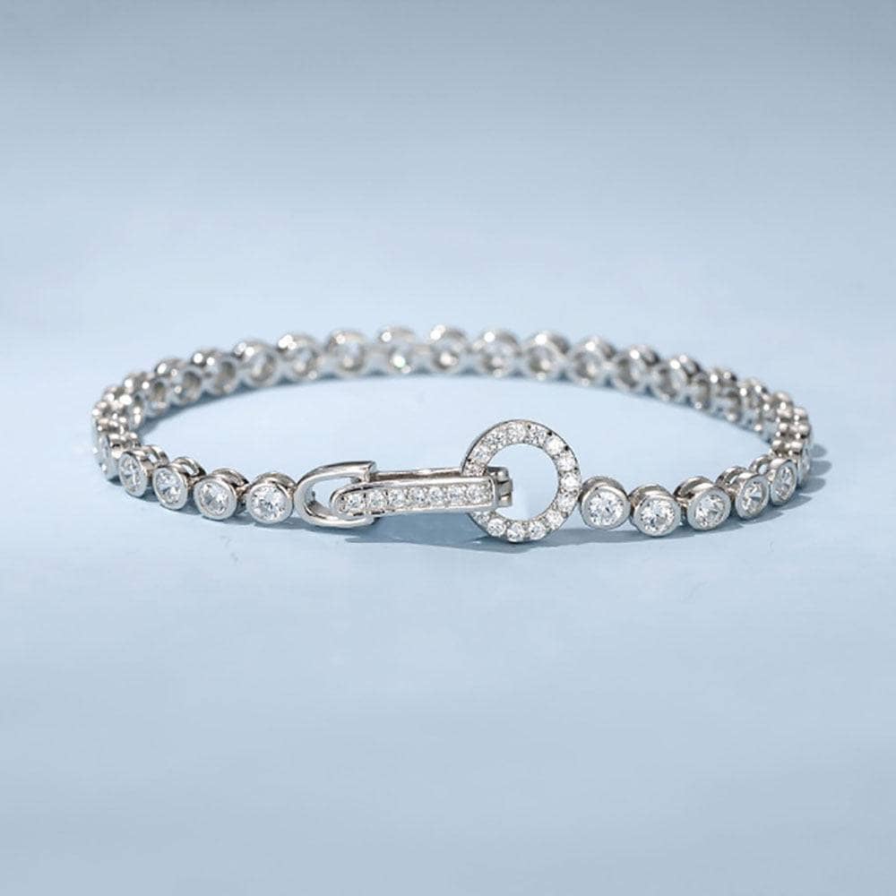 3mm Round Created Created Diamond Option Bracelet CAN NOT BE FOUND-Black Diamonds New York