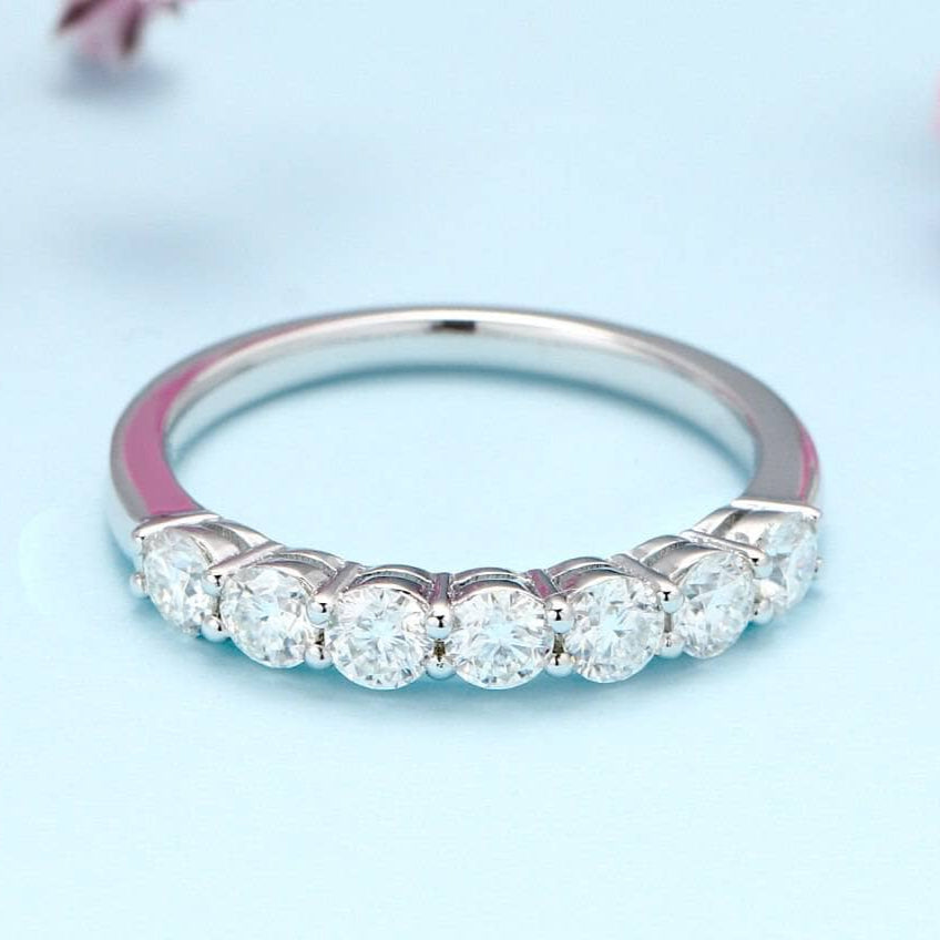 3mm Round Cut Diamond Eternity Wedding Band-Black Diamonds New York