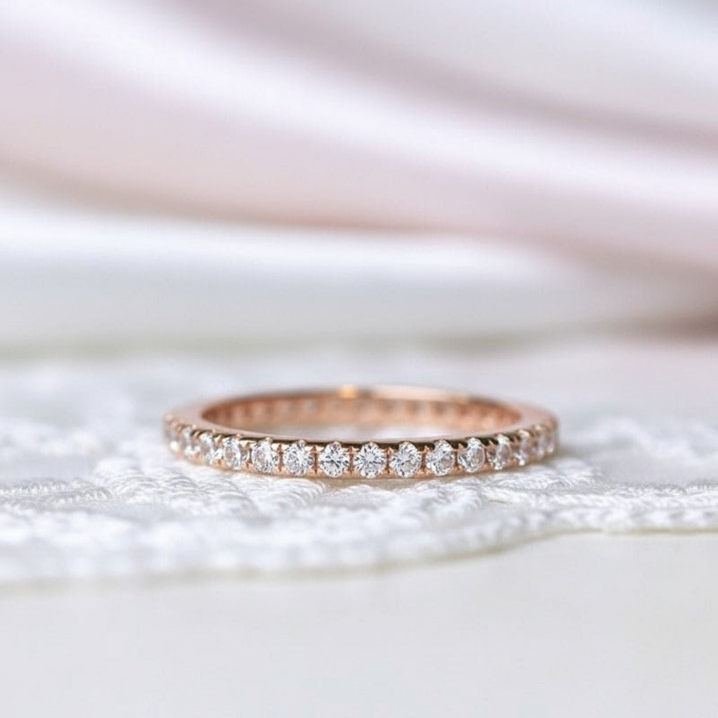 3pc Rose Gold Classic Pear Cut Wedding Ring Set-Black Diamonds New York