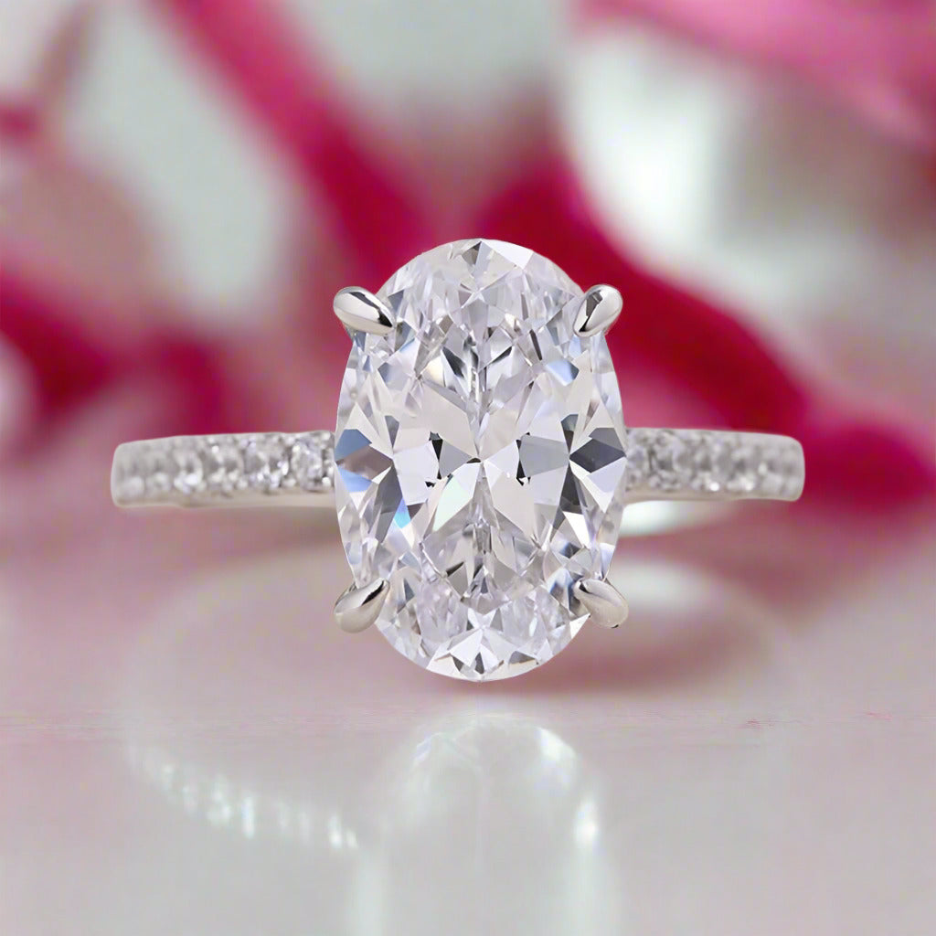 3pcs Stunning Oval Cut Simulated Diamond Wedding Set-Black Diamonds New York