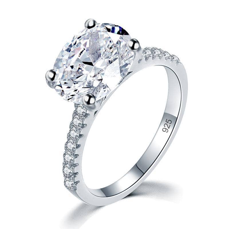 4 Carat Wedding Anniversary Ring Oval Cut Created Diamond