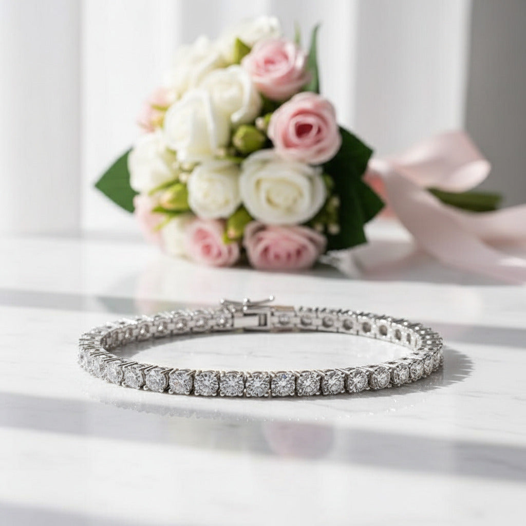 4mm Diamond Tennis Bracelet-Black Diamonds New York