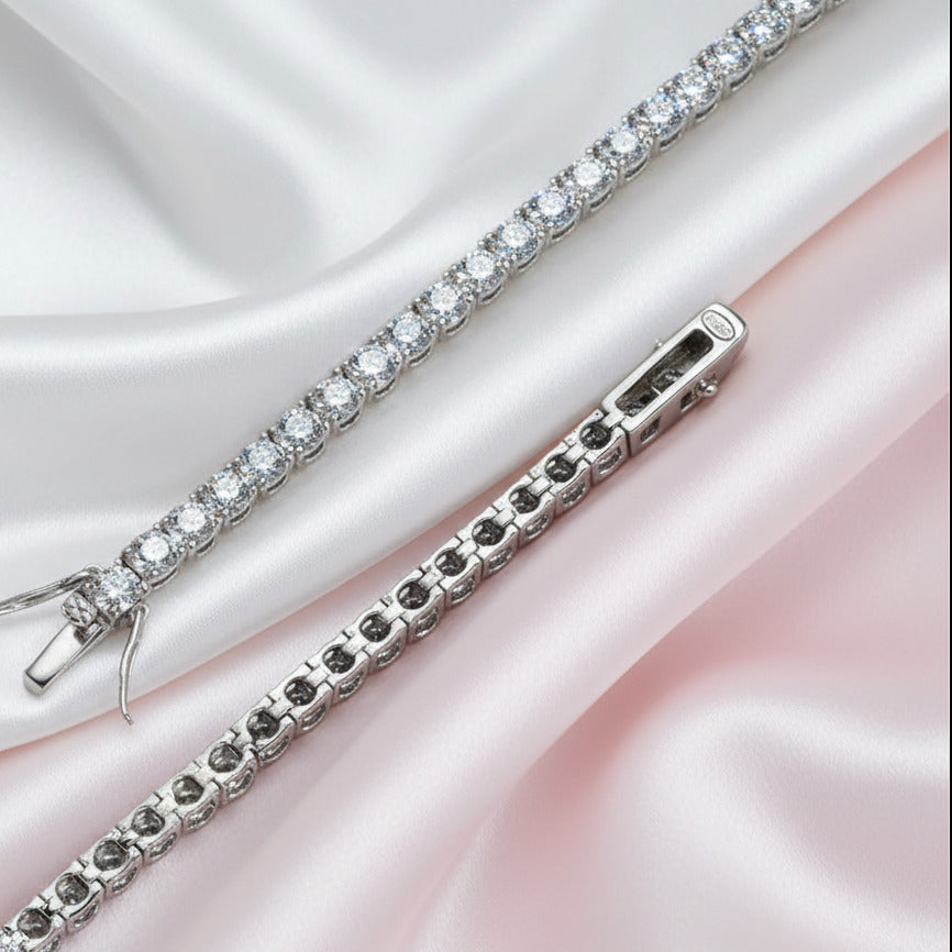 4mm Diamond Tennis Bracelet-Black Diamonds New York