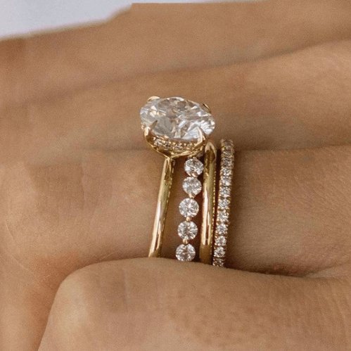 4pc Yellow Gold Round Cut Simulated Diamonds Bridal Ring Set - Black Diamonds New York