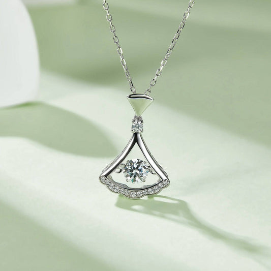 5.0mm 0.5Ct Diamond Dancing Dress Pendant Necklace-Black Diamonds New York