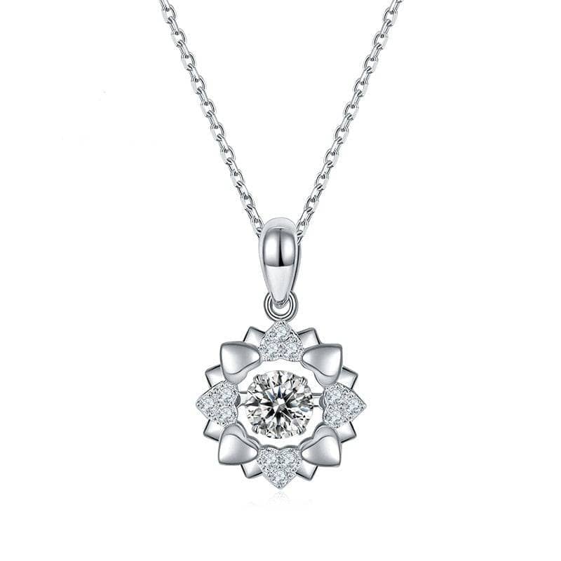 5.0mm 0.5Ct Diamond Dancing Kaleidoscope Style Pendant Necklace-Black Diamonds New York