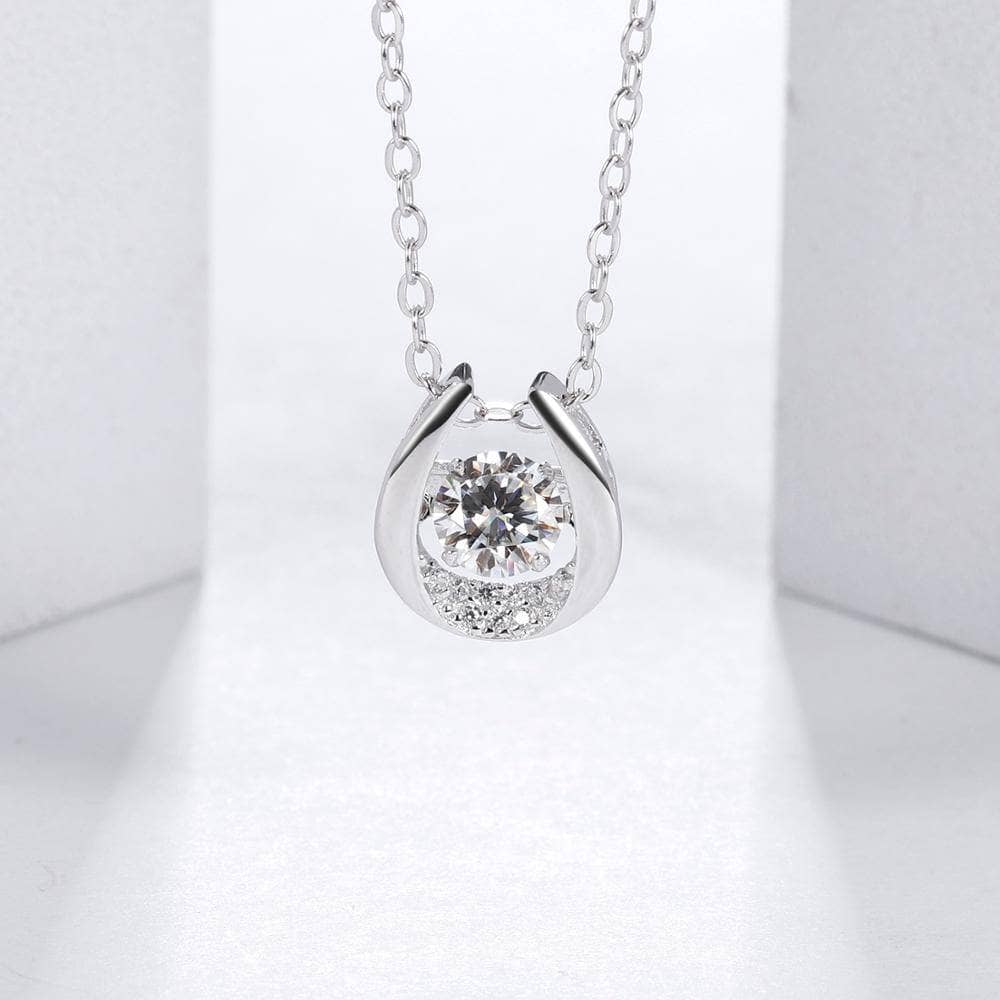 5.0mm 0.5Ct Twinkle Moissanite Diamond Necklace - Black Diamonds New York