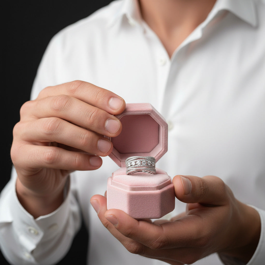 Pieces Stackable Ring Band Set – Black Diamonds New York