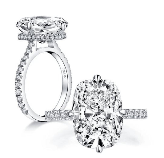 5ct Cushion Cut Diamond Engagement Ring-Black Diamonds New York
