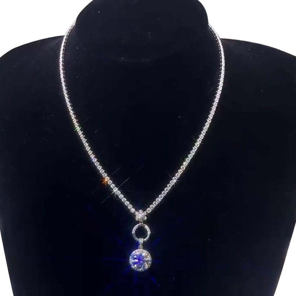 5ct Moissanite Chain Necklace-Black Diamonds New York