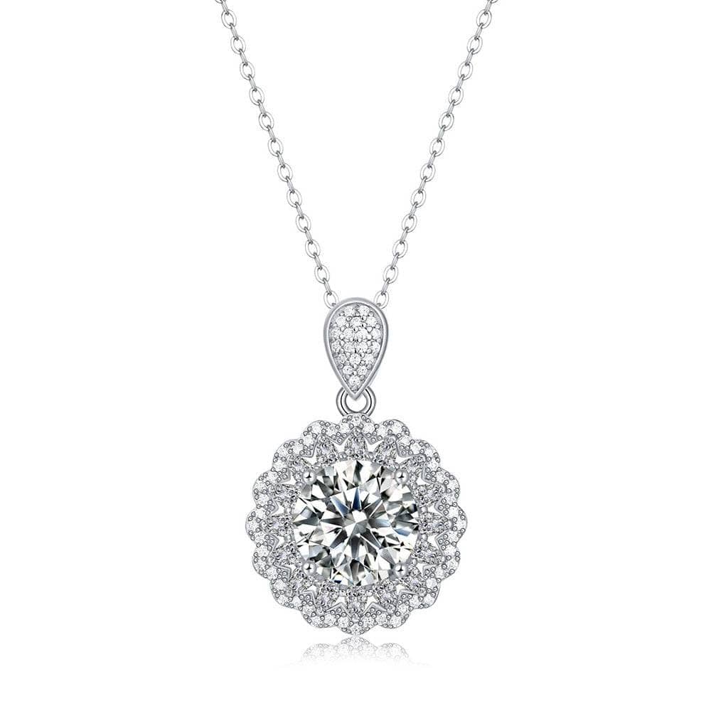 5ct Moissanite Diamond Necklace-Black Diamonds New York