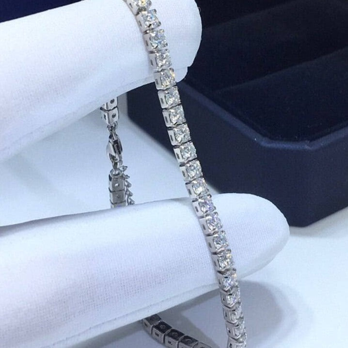 5ct Diamond Option Chain Beads Bracelet-Black Diamonds New York