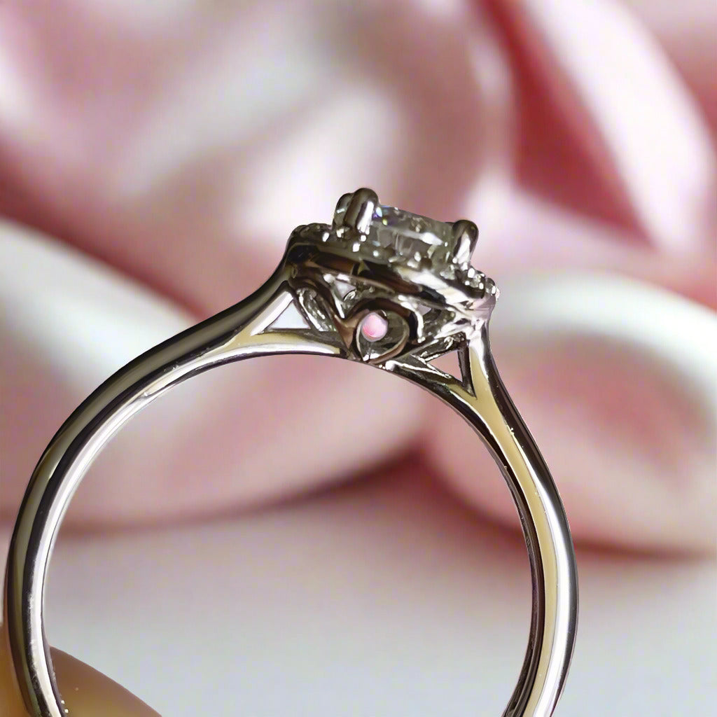 5MM 0.5ct Round Cut Diamond Adjustable Engagement Ring-Black Diamonds New York