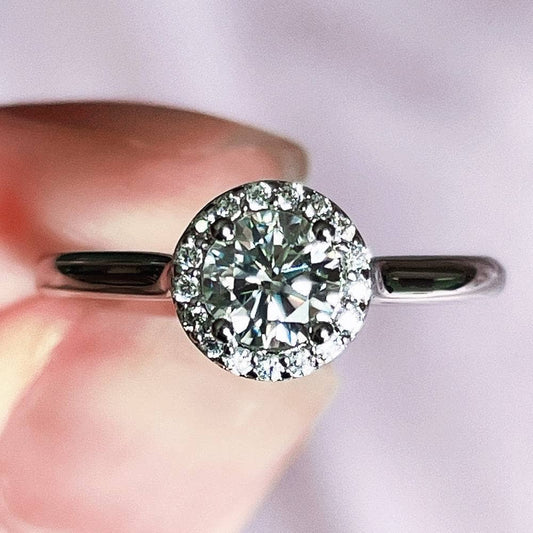 5MM 0.5ct Round Cut Diamond Adjustable Engagement Ring-Black Diamonds New York