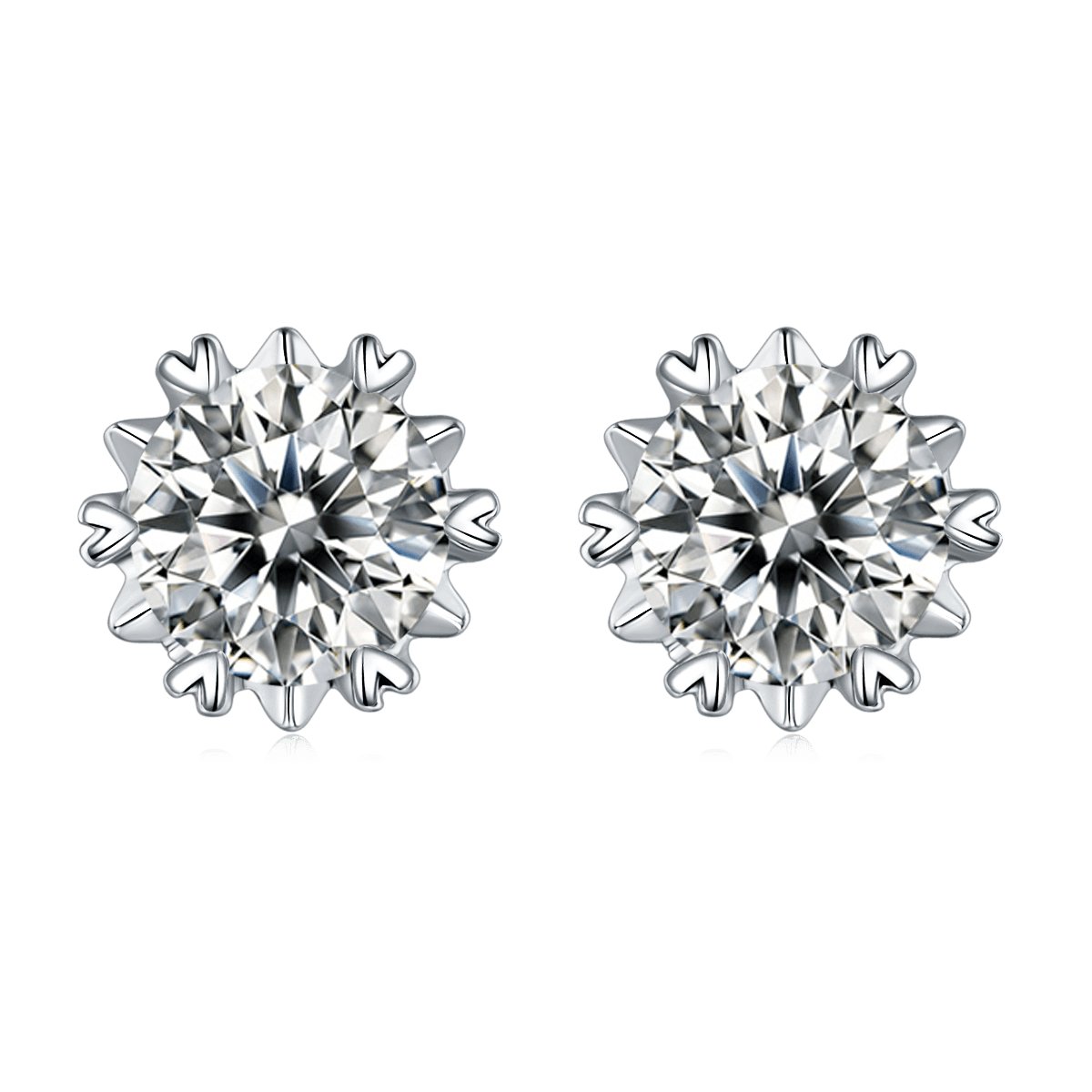 5mm Moissanite Earrings-Black Diamonds New York
