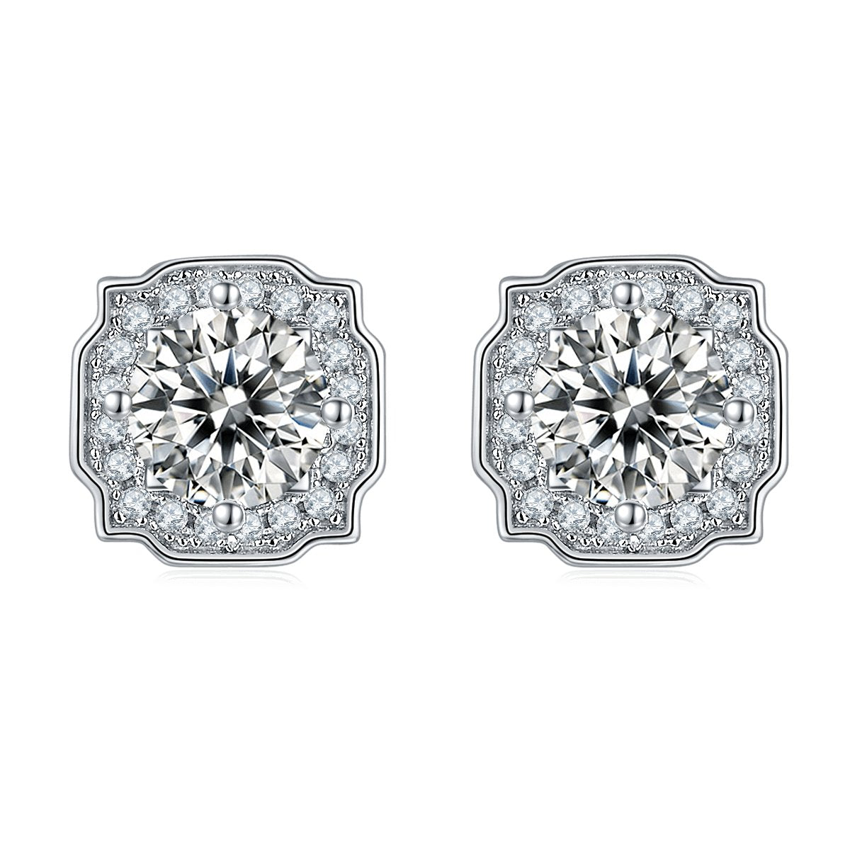5mm Moissanite Earrings - Black Diamonds New York