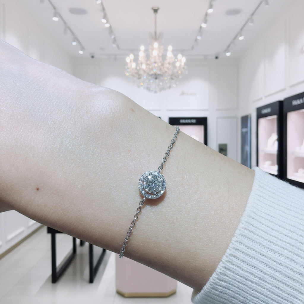 5mm Round Diamond Adjustable Bracelet-Black Diamonds New York