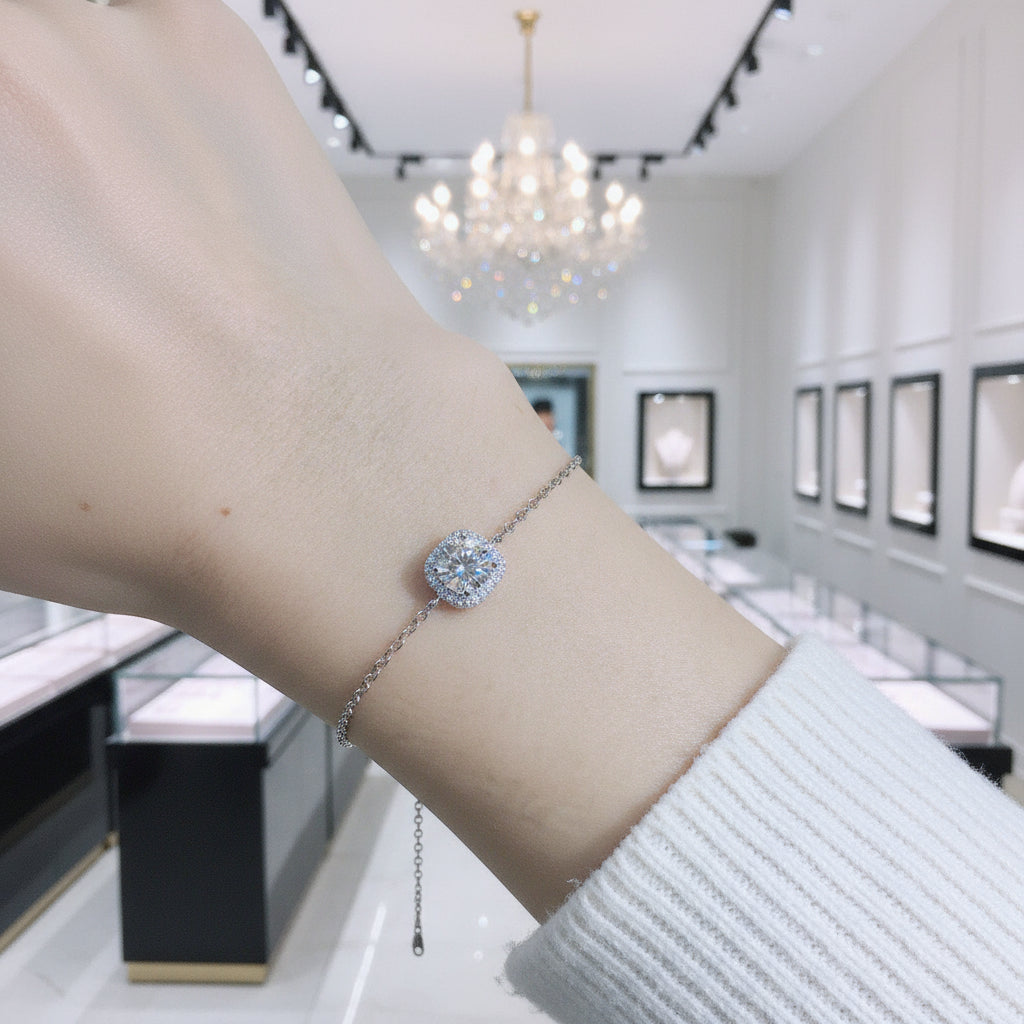 5mm Round Diamond Adjustable Bracelet-Black Diamonds New York