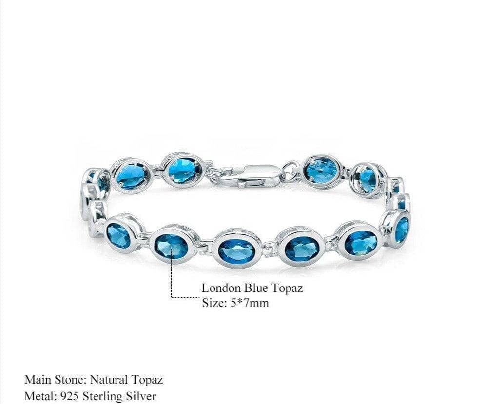 Opal & Blue Gemstone Bracelet - White | Mens Bracelets | Shop Tennis  Bracelets at CERNUCCI.COM – Cernucci