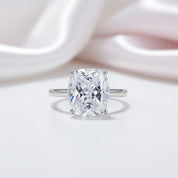6.0 Ct Cushion Cut Diamond Option Wedding Anniversary Solitaire Ring-Black Diamonds New York