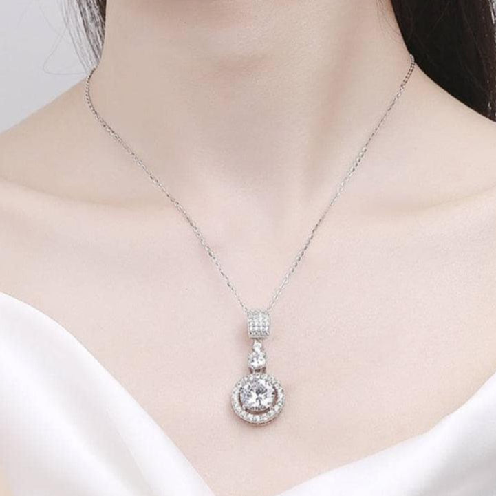 6.1 Ct Diamond Sweater Collarbone Chain Necklace-Black Diamonds New York