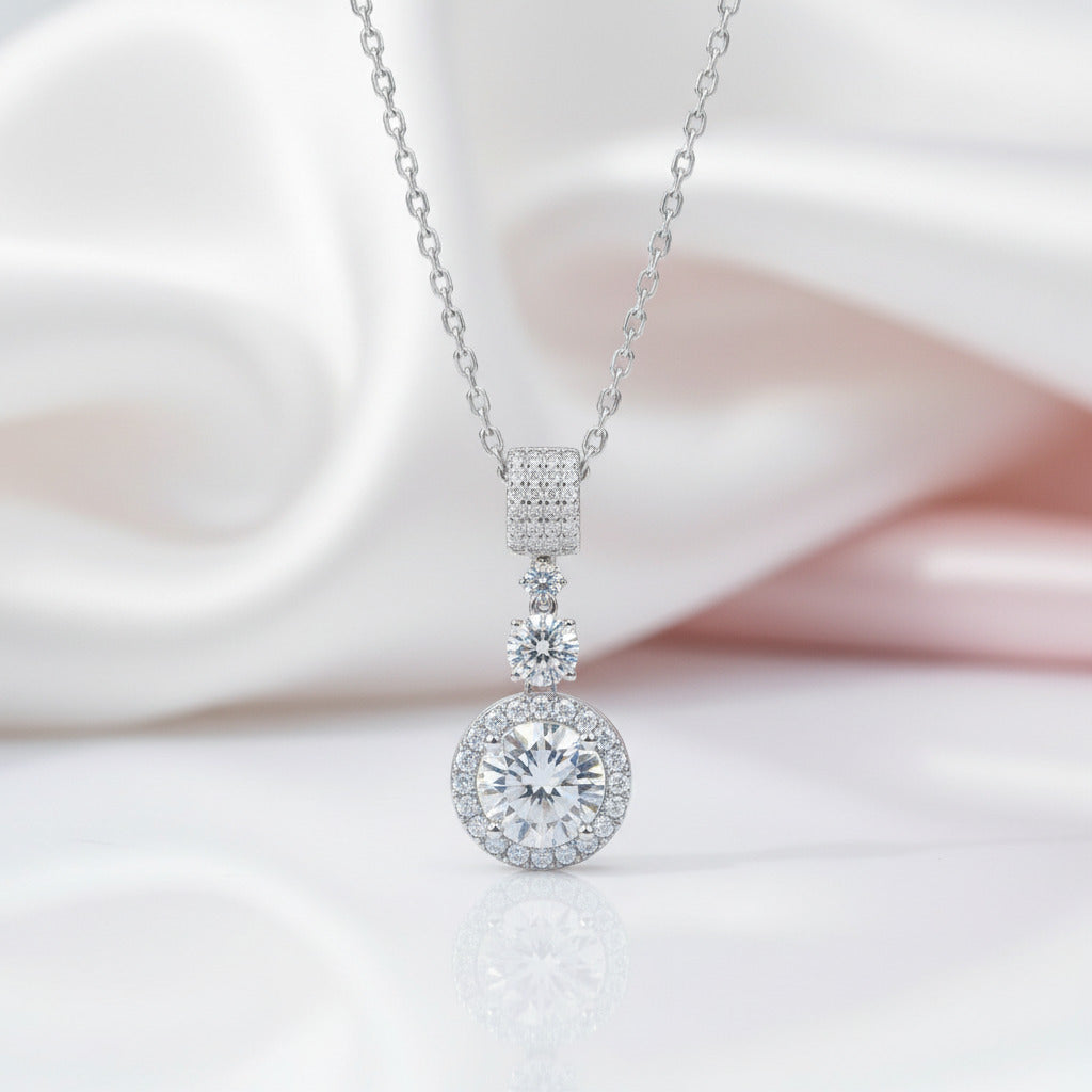 6.1 Ct Diamond Option Sweater Collarbone Chain Necklace-Black Diamonds New York