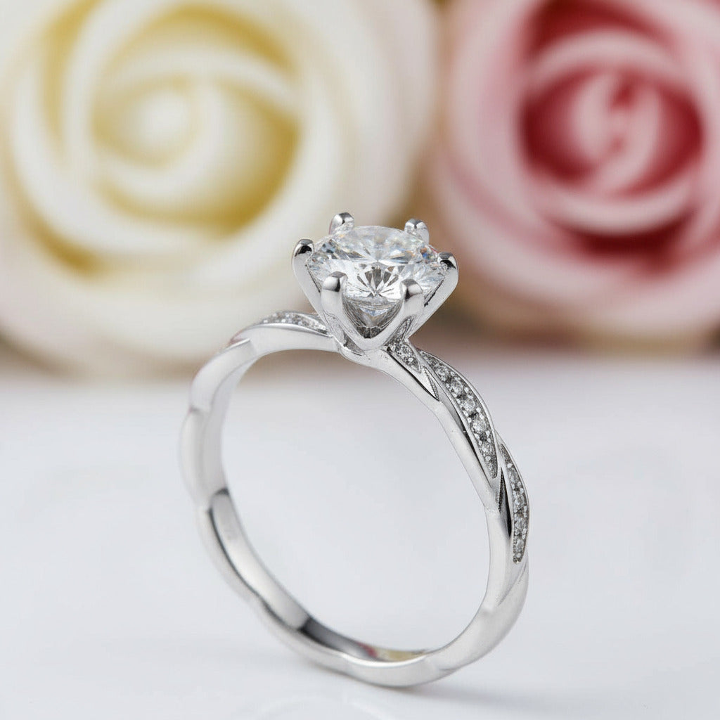 6.5mm 1.0Ct Diamond Wedding Ring-Black Diamonds New York