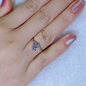 6.5mm 1ct Round Cut Diamond Crown Style Engagement Ring-Black Diamonds New York